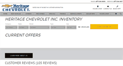 Desktop Screenshot of heritagechev.com