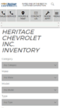 Mobile Screenshot of heritagechev.com